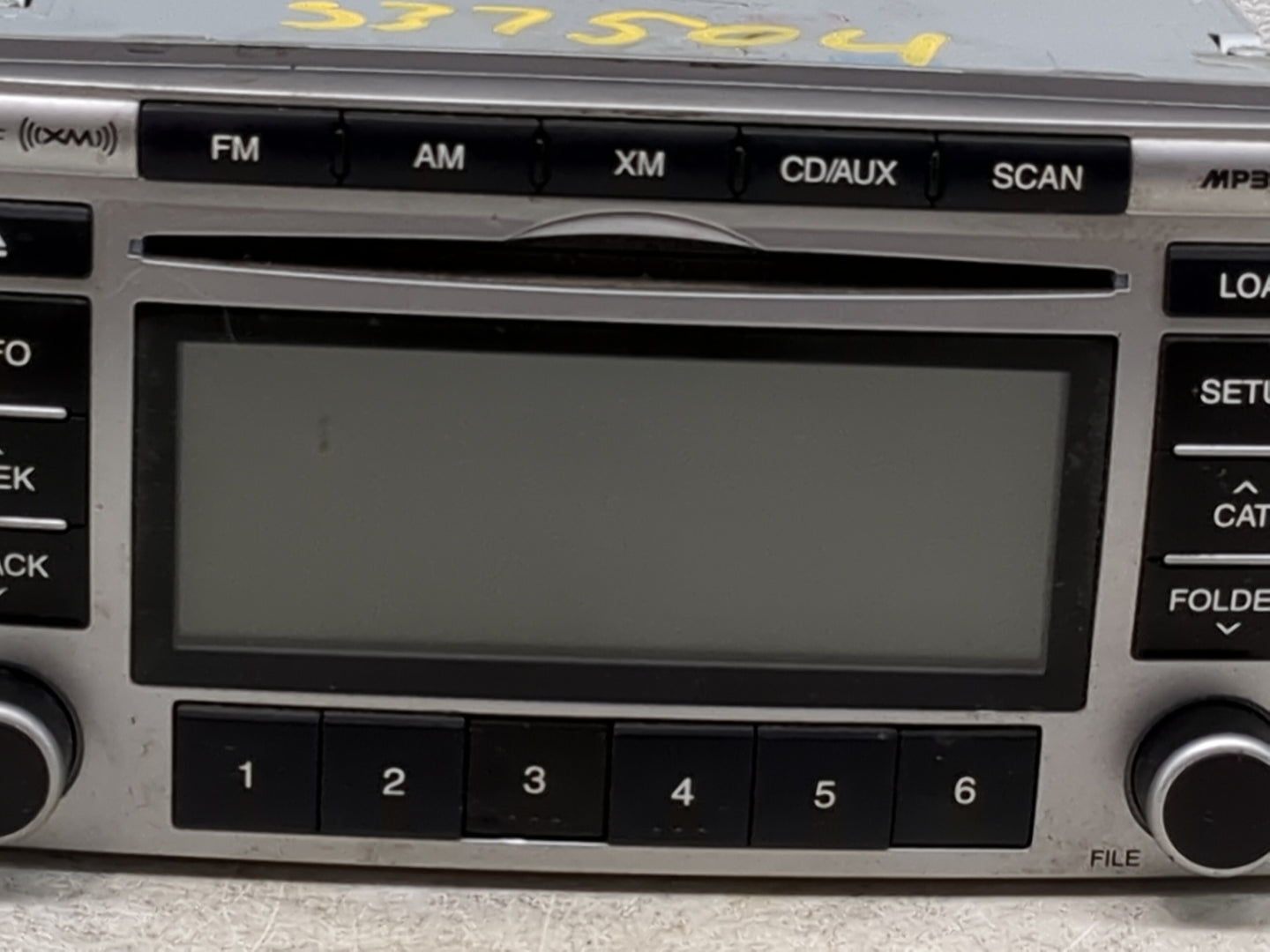 2009 Hyundai Santa Fe Radio AM FM Cd Player Receiver Replacement P/N:961900W000XX1 96190-0W000, A300CMLXMGS Fits OEM Used Au