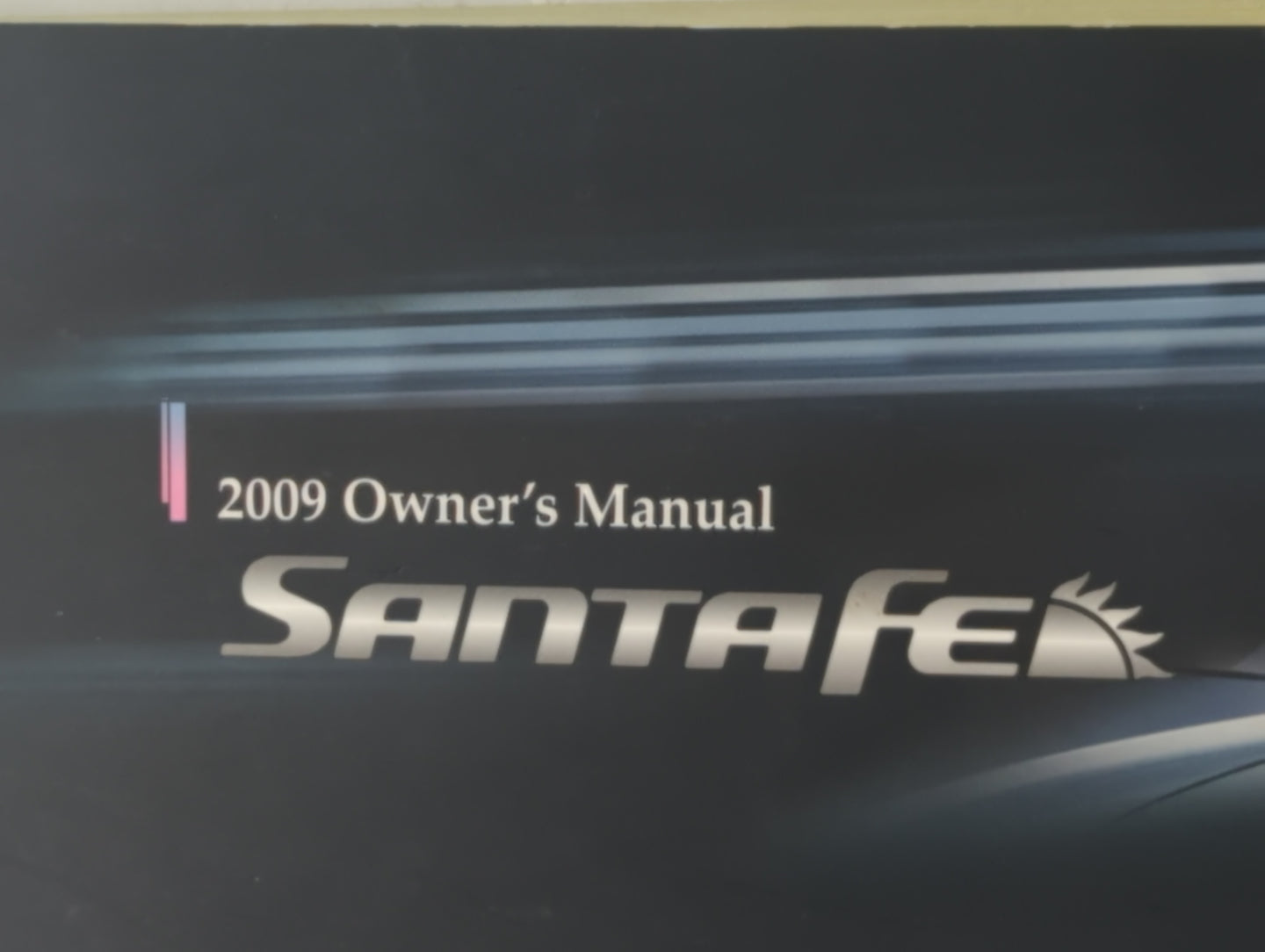2009 Hyundai Santa Fe Owners Manual Book Guide P/N:A2B0-EU86A OEM Used Auto Parts - Oemusedautoparts1.com
