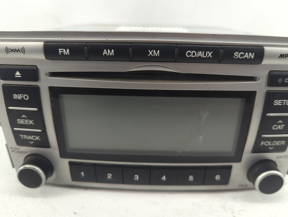 2009 Hyundai Santa Fe Radio AM FM Cd Player Receiver Replacement P/N:96180-0W000 Fits OEM Used Auto Parts - Oemusedautoparts