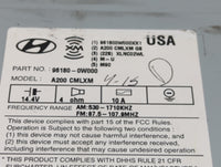 2009 Hyundai Santa Fe Radio AM FM Cd Player Receiver Replacement P/N:96180-0W000 Fits OEM Used Auto Parts - Oemusedautoparts