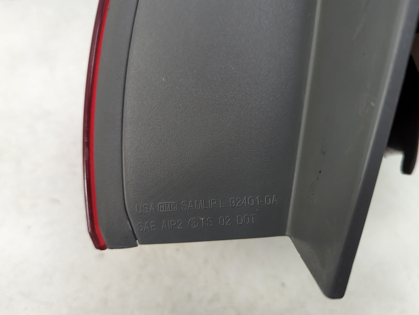 2009-2010 Hyundai Sonata Tail Light Assembly Driver Left OEM P/N:92401-0A Fits Fits 2009 2010 OEM Used Auto Parts - Oemuseda