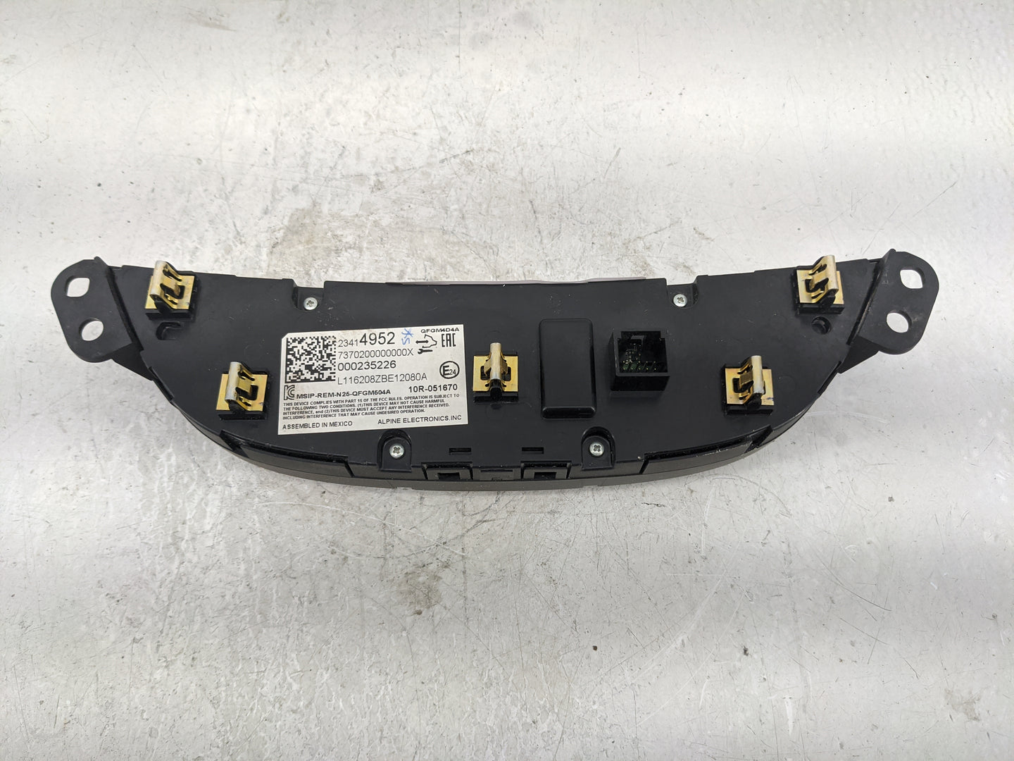 2009-2010 Hyundai Sonata Climate Control Module Temperature AC/Heater Replacement P/N:23414952 Fits Fits 2009 2010 OEM Used 