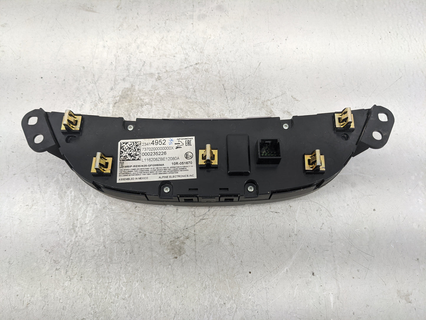 2009-2010 Hyundai Sonata Climate Control Module Temperature AC/Heater Replacement P/N:23414952 Fits Fits 2009 2010 OEM Used 