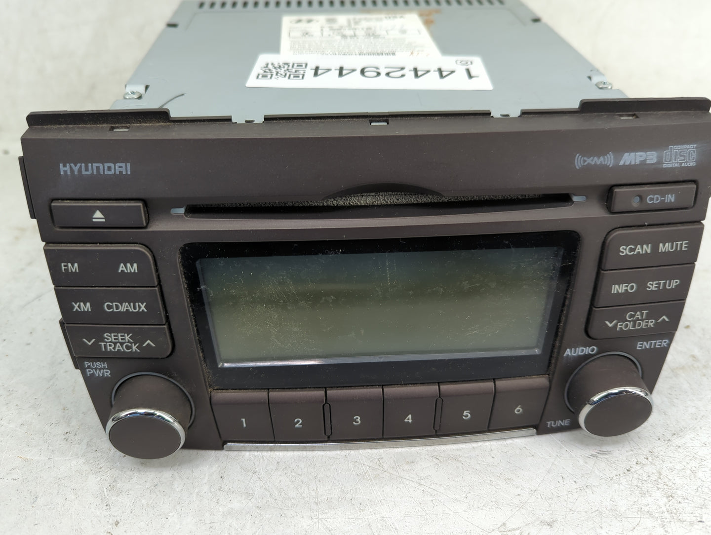 2009-2010 Hyundai Sonata Radio AM FM Cd Player Receiver Replacement P/N:96185-3K100 A-200NFU GEN1.5 GS Fits Fits 2009 2010 O