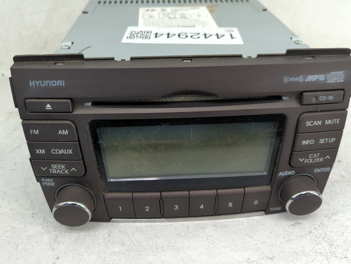 2009-2010 Hyundai Sonata Radio AM FM Cd Player Receiver Replacement P/N:96185-3K100 A-200NFU GEN1.5 GS Fits Fits 2009 2010 O