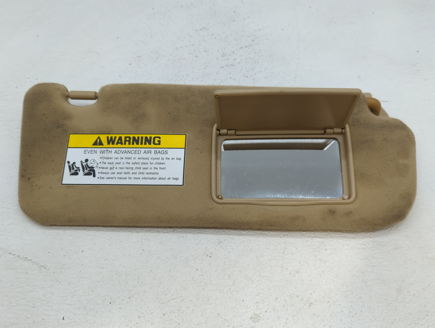 2008-2010 Hyundai Sonata Sun Visor Shade Replacement Passenger Right Mirror Fits Fits 2008 2009 2010 OEM Used Auto Parts - O