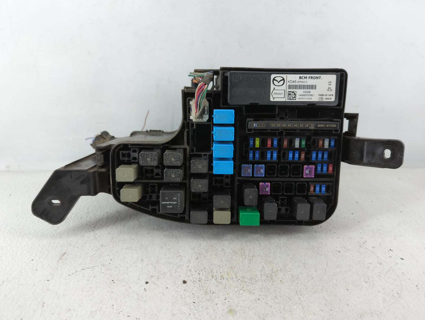2008-2010 Hyundai Sonata Fusebox Fuse Box Panel Relay Module P/N:KD45675X0C KD45-675X0 C Fits Fits 2008 2009 2010 OEM Used A