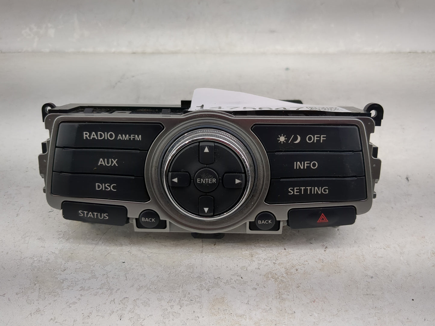 2009 Infiniti Fx35 Radio Control Panel - Oemusedautoparts1.com