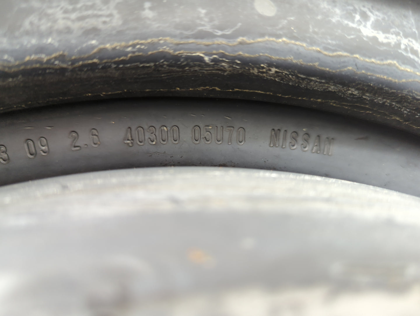 2008-2009 Infiniti G37 Spare Donut Tire Wheel Rim Oem - Oemusedautoparts1.com