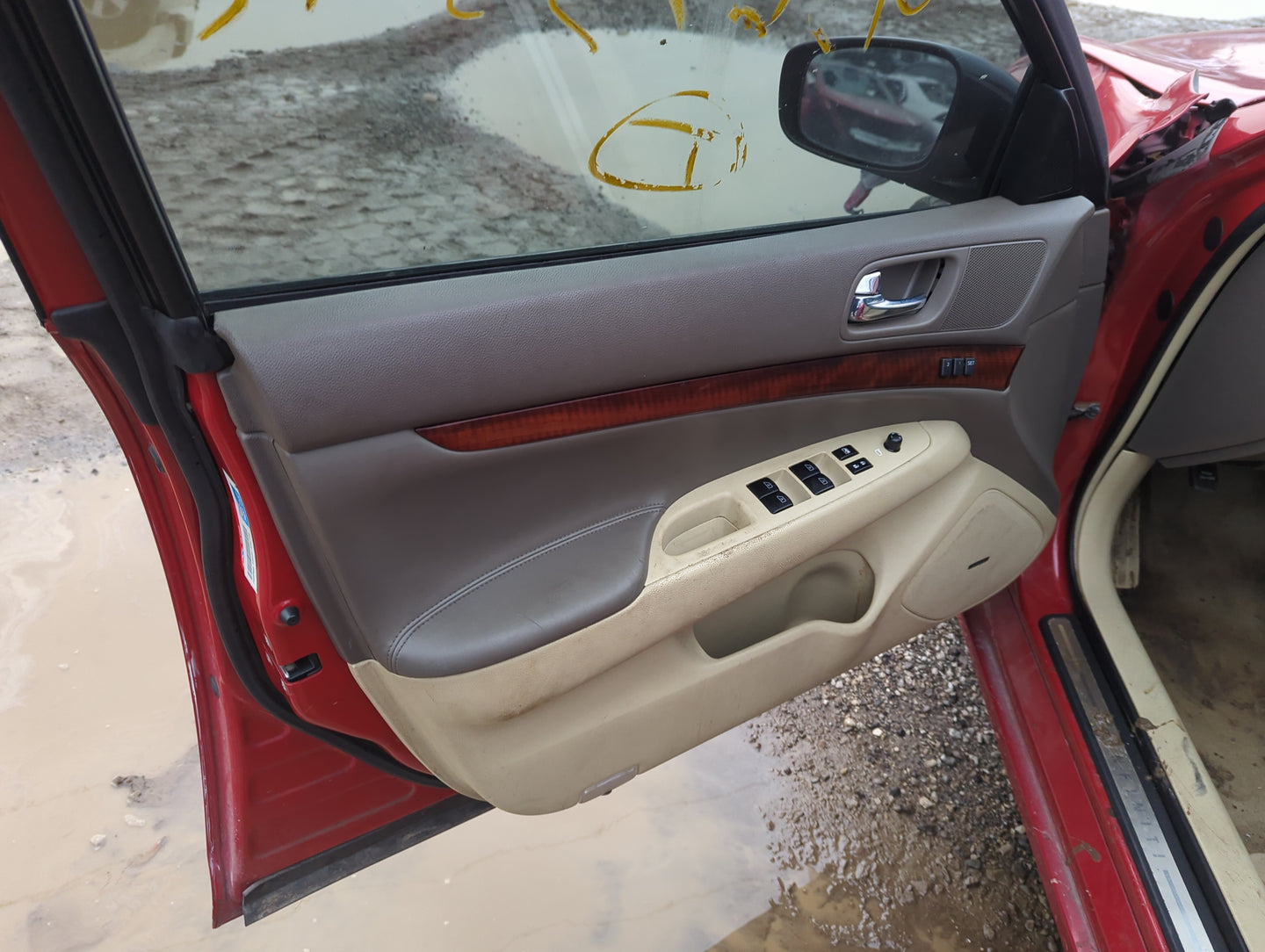 2009 Infiniti G37 Front Left Driver Interior Door Panel Trim - Oemusedautoparts1.com