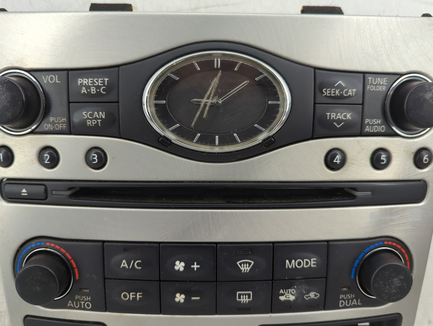 2009 Infiniti G37 Climate Control Module Temperature AC/Heater Replacement Fits OEM Used Auto Parts - Oemusedautoparts1.com