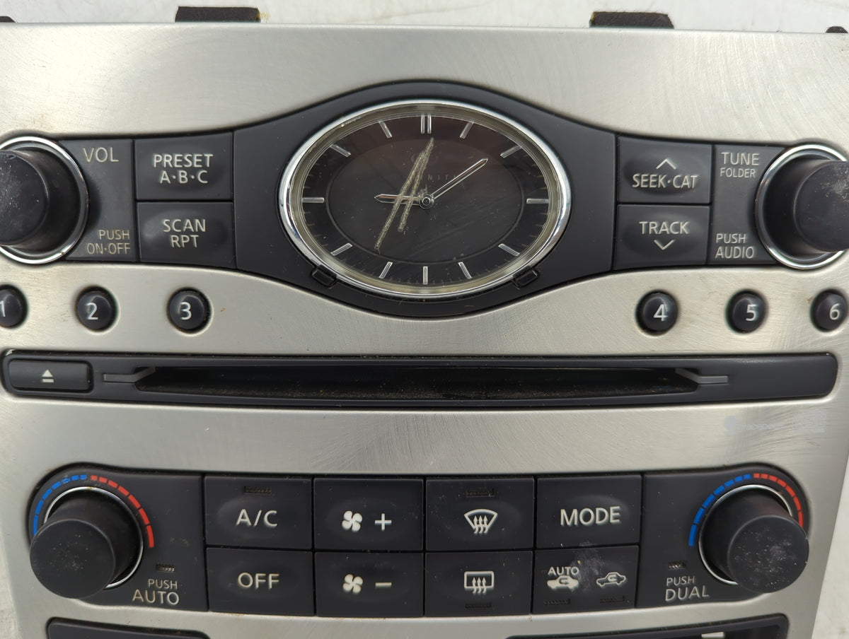 2009 Infiniti G37 Climate Control Module Temperature AC/Heater Replacement Fits OEM Used Auto Parts - Oemusedautoparts1.com