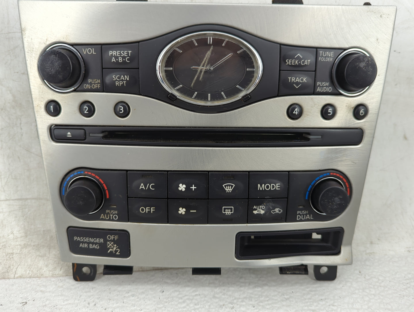 2009 Infiniti G37 Climate Control Module Temperature AC/Heater Replacement Fits OEM Used Auto Parts - Oemusedautoparts1.com