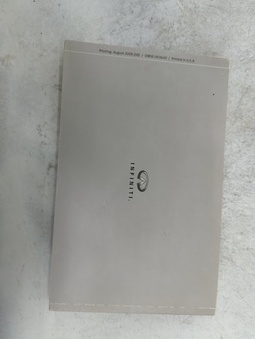 2009 Infiniti G37 Owners Manual Book Guide P/N:OM9E-0V36U0 OEM Used Auto Parts