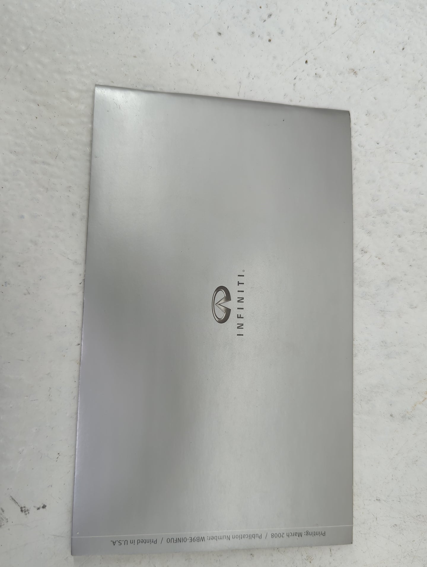 2009 Infiniti G37 Owners Manual Book Guide P/N:QR9E-0V36U0 WB9E-0INFU0 OEM Used Auto Parts - Oemusedautoparts1.com