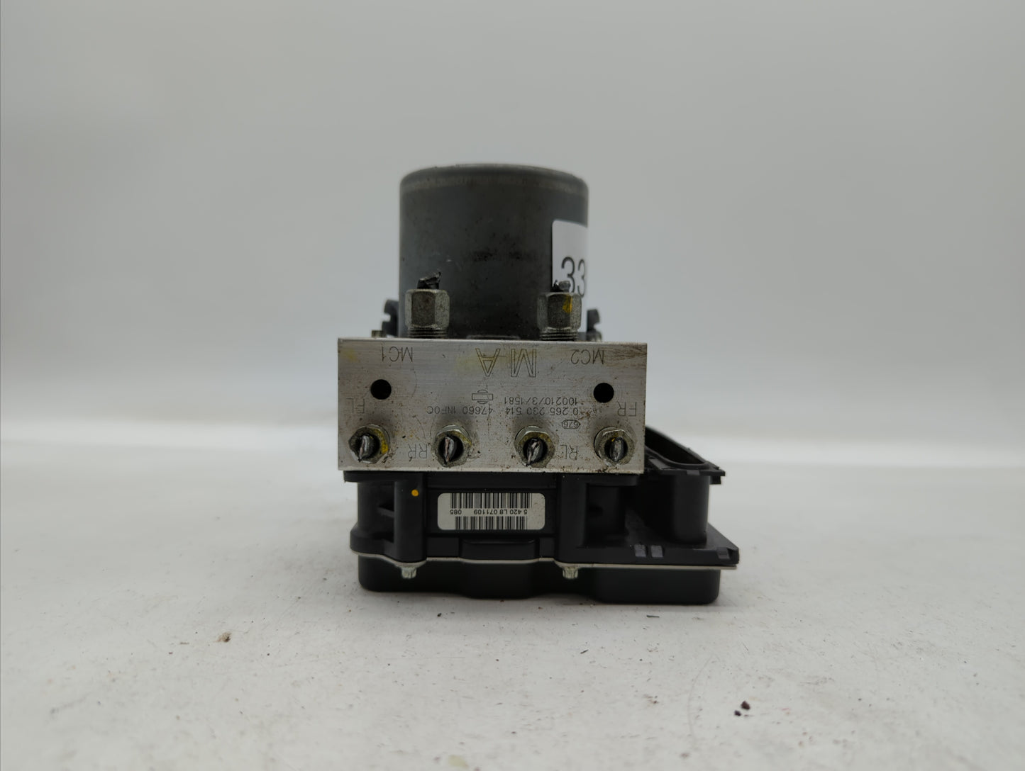 2009-2010 Infiniti G37 ABS Pump Control Module Replacement P/N:47660 1NF0C 47660 1NC0C Fits Fits 2009 2010 OEM Used Auto Par