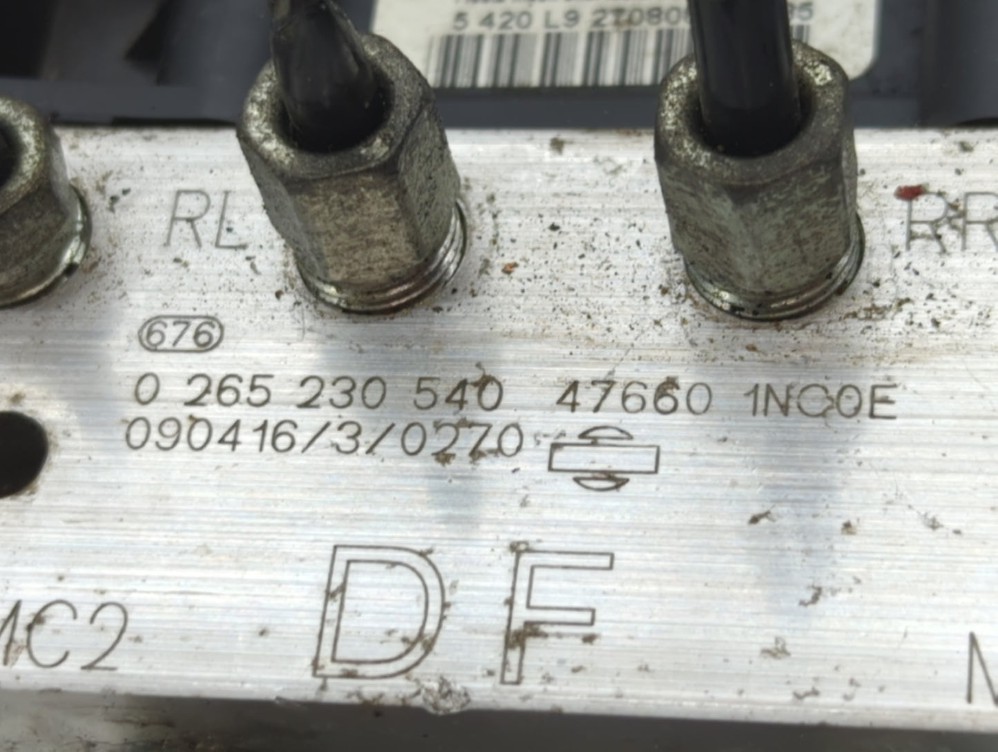 2009 Infiniti G37 ABS Pump Control Module Replacement P/N:47660 1NC0E 0 265 230 540 Fits OEM Used Auto Parts - Oemusedautopa