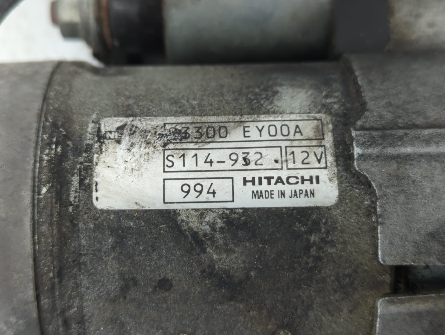 2008-2013 Infiniti G37 Car Starter Motor Solenoid OEM P/N:S114-932C 12V 23300 EY00E Fits OEM Used Auto Parts - Oemusedautopa