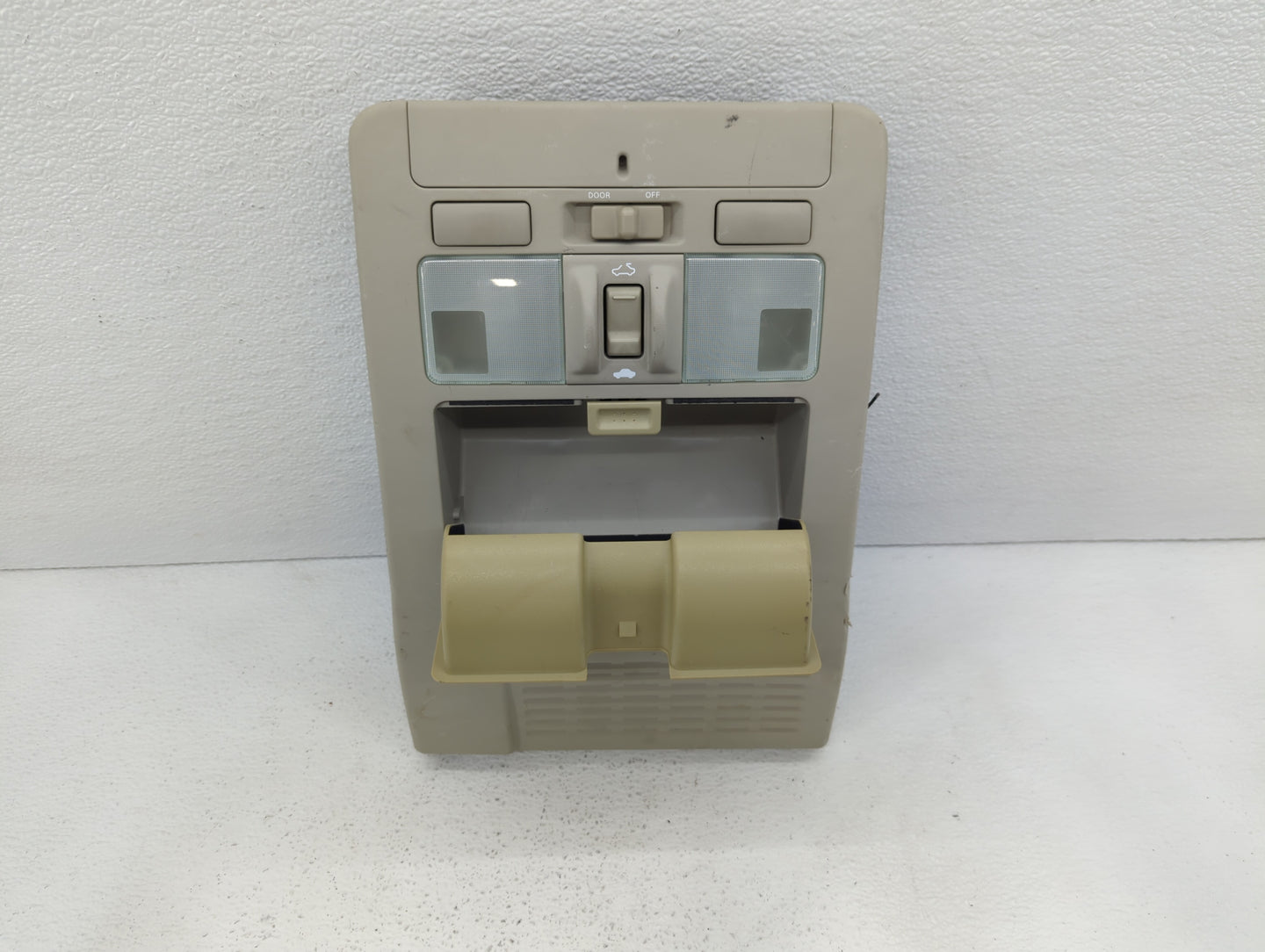 2009 Infiniti M45 Overhead Roof Console Light Beige - Oemusedautoparts1.com