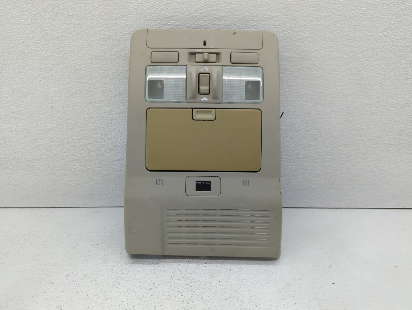 2009 Infiniti M45 Overhead Roof Console Light Beige - Oemusedautoparts1.com