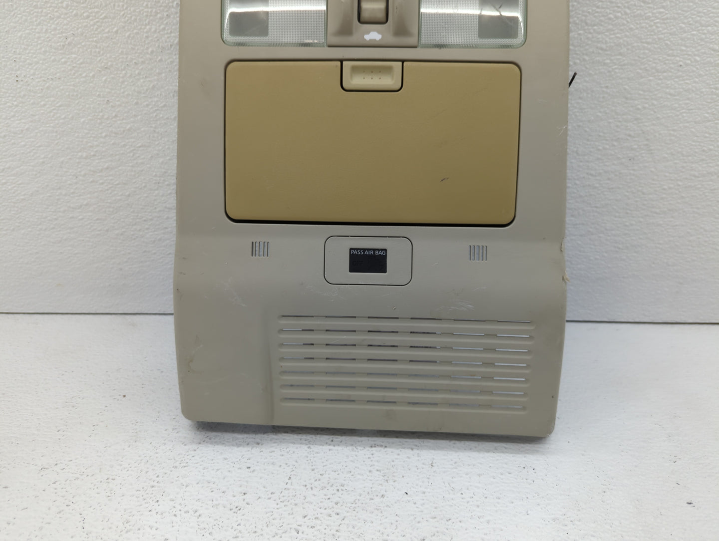 2009 Infiniti M45 Overhead Roof Console Light Beige - Oemusedautoparts1.com