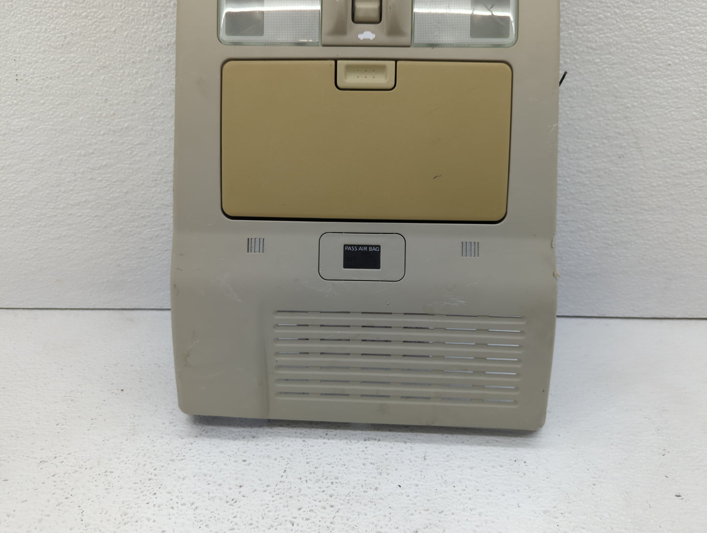 2009 Infiniti M45 Overhead Roof Console Light Beige - Oemusedautoparts1.com