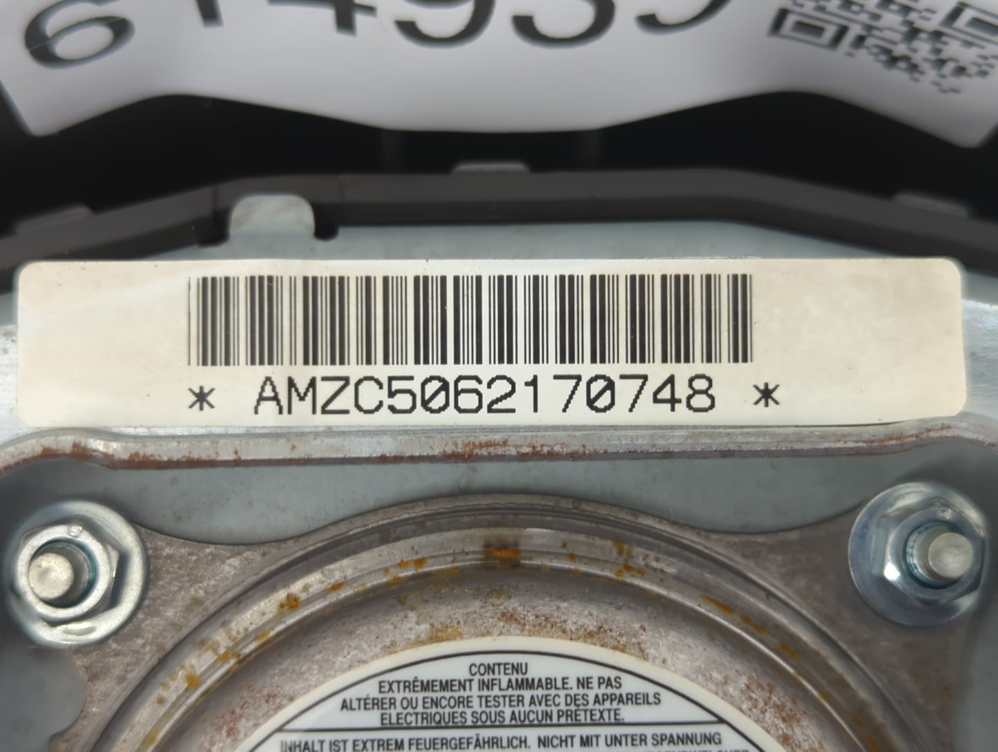 2008-2010 Infiniti Qx56 Air Bag Driver Left Steering Wheel Mounted P/N:N4RT2H59BCK N2H T2G 3X A0K Fits Fits 2008 2009 2010 O