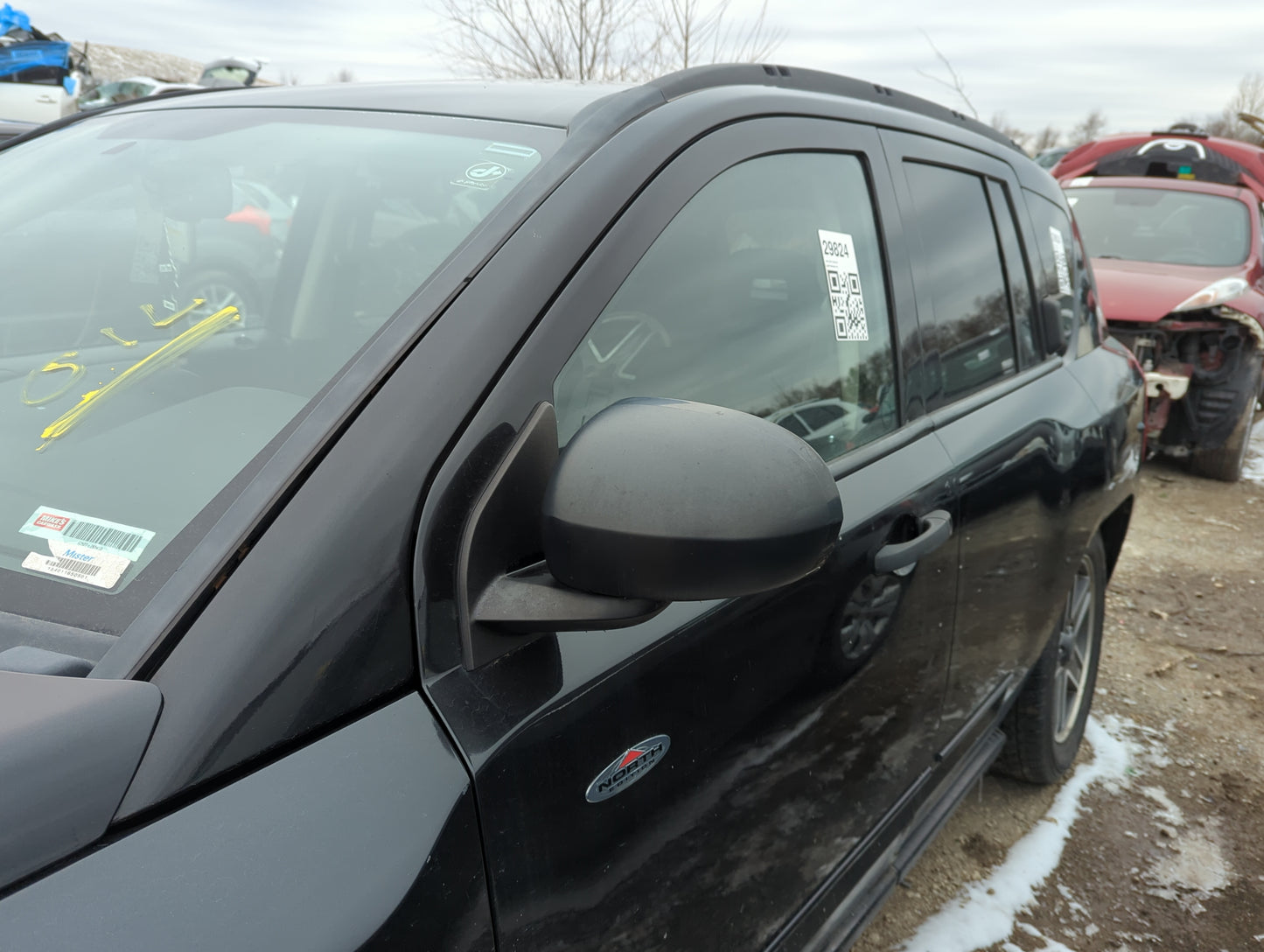 2007-2012 Jeep Compass Driver Side View Mirror - Left Door Mirror OEM Used - Oemusedautoparts1.com