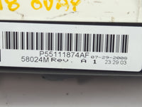 2009 Jeep Compass Climate Control Module Temperature AC/Heater Replacement P/N:P55111874AF Fits OEM Used Auto Parts - Oemuse
