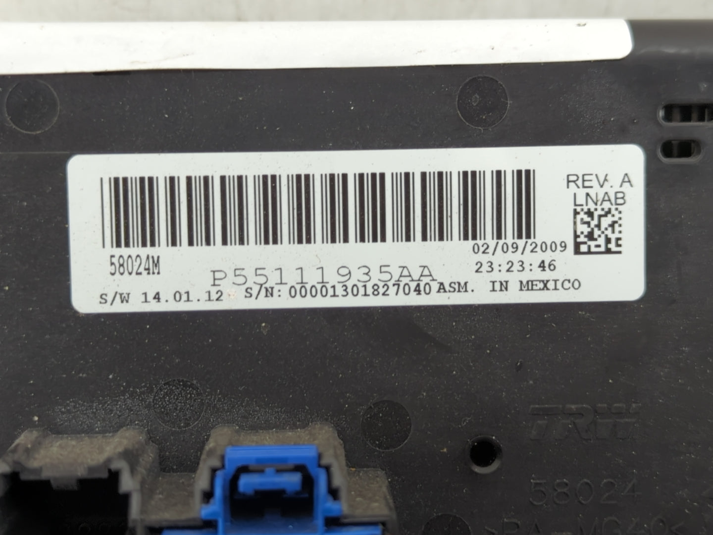 2008-2009 Jeep Liberty Climate Control Module Temperature AC/Heater Replacement P/N:P55111935AA Fits Fits 2008 2009 OEM Used