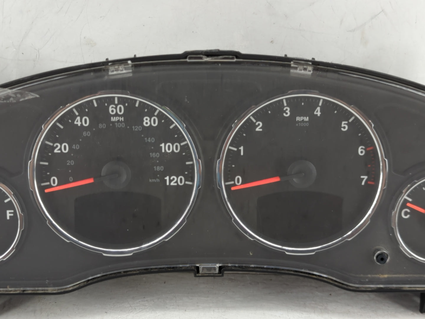 2009 Jeep Liberty Instrument Cluster Speedometer Gauges P/N:P05172752AC T5IQ0569BA784 Miles: Fits OEM Used Auto Parts - Oemu