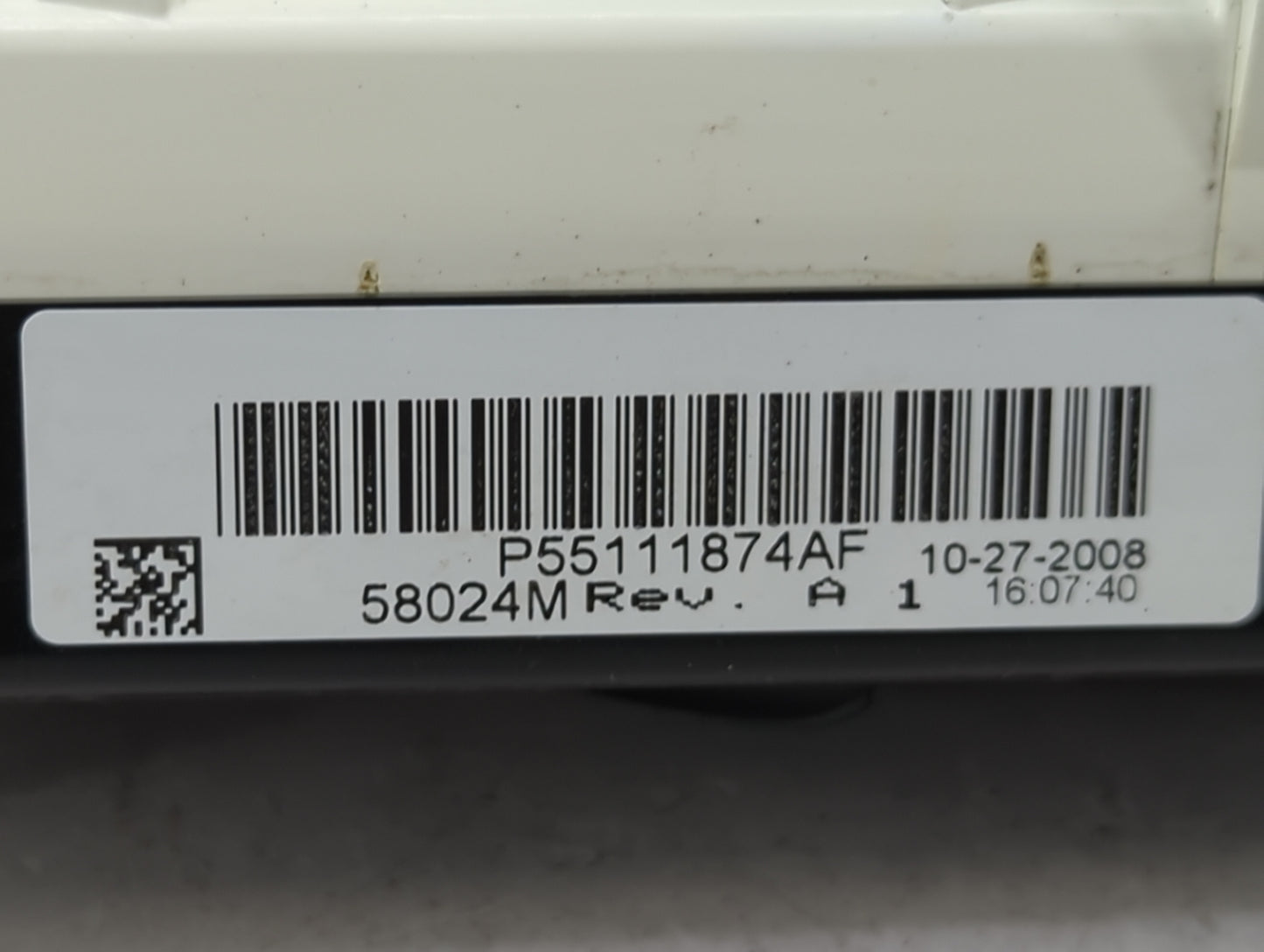 2007-2009 Jeep Patriot Climate Control Module Temperature AC/Heater Replacement P/N:P55111874AF Fits Fits 2007 2008 2009 OEM