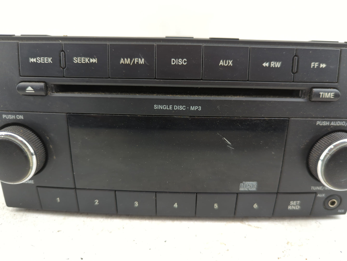 2009-2010 Jeep Patriot Radio AM FM Cd Player Receiver Replacement P/N:P68021159AD Fits Fits 2008 2009 2010 OEM Used Auto Par