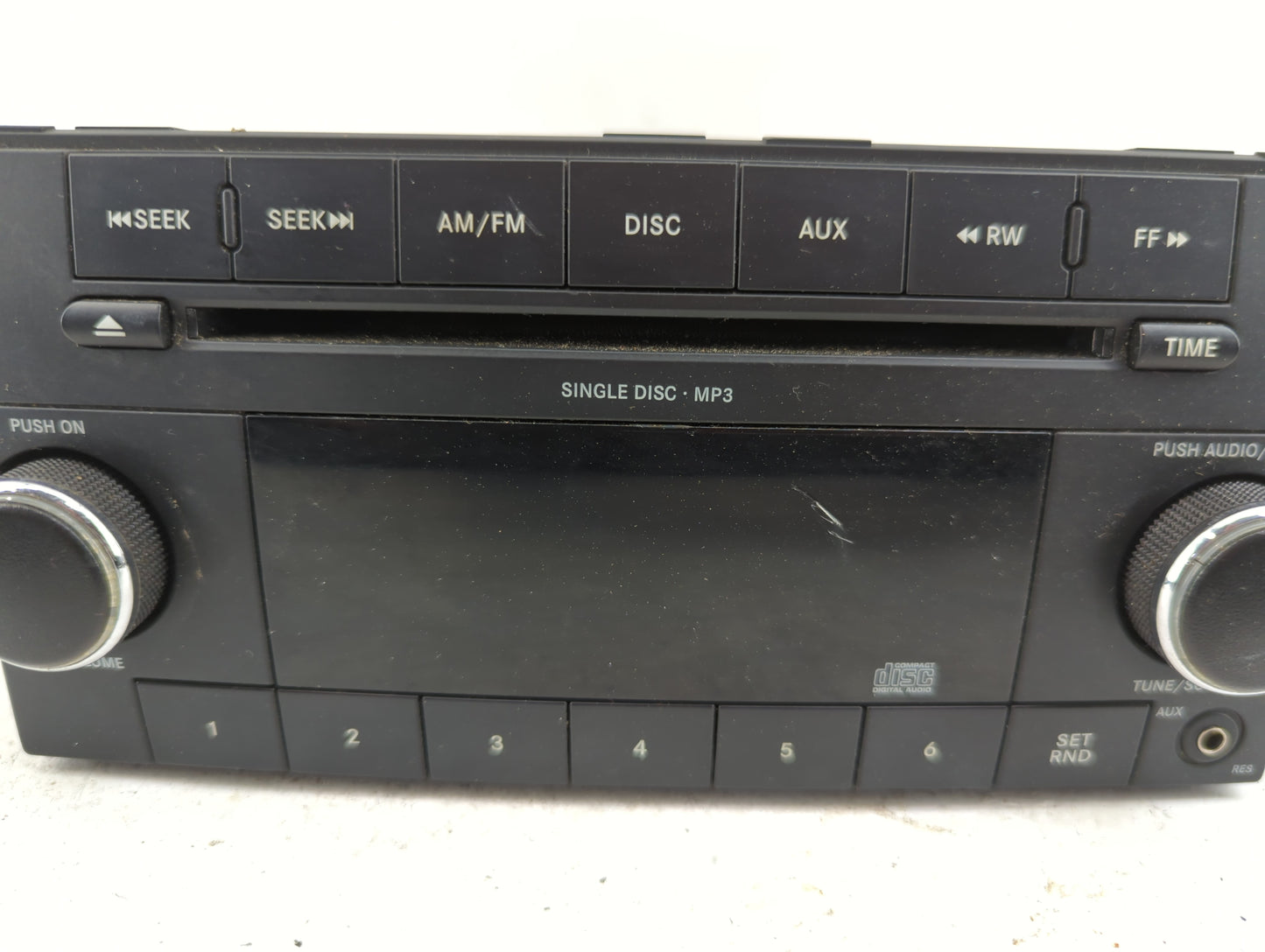 2009-2010 Jeep Patriot Radio AM FM Cd Player Receiver Replacement P/N:P68021159AD Fits Fits 2008 2009 2010 OEM Used Auto Par
