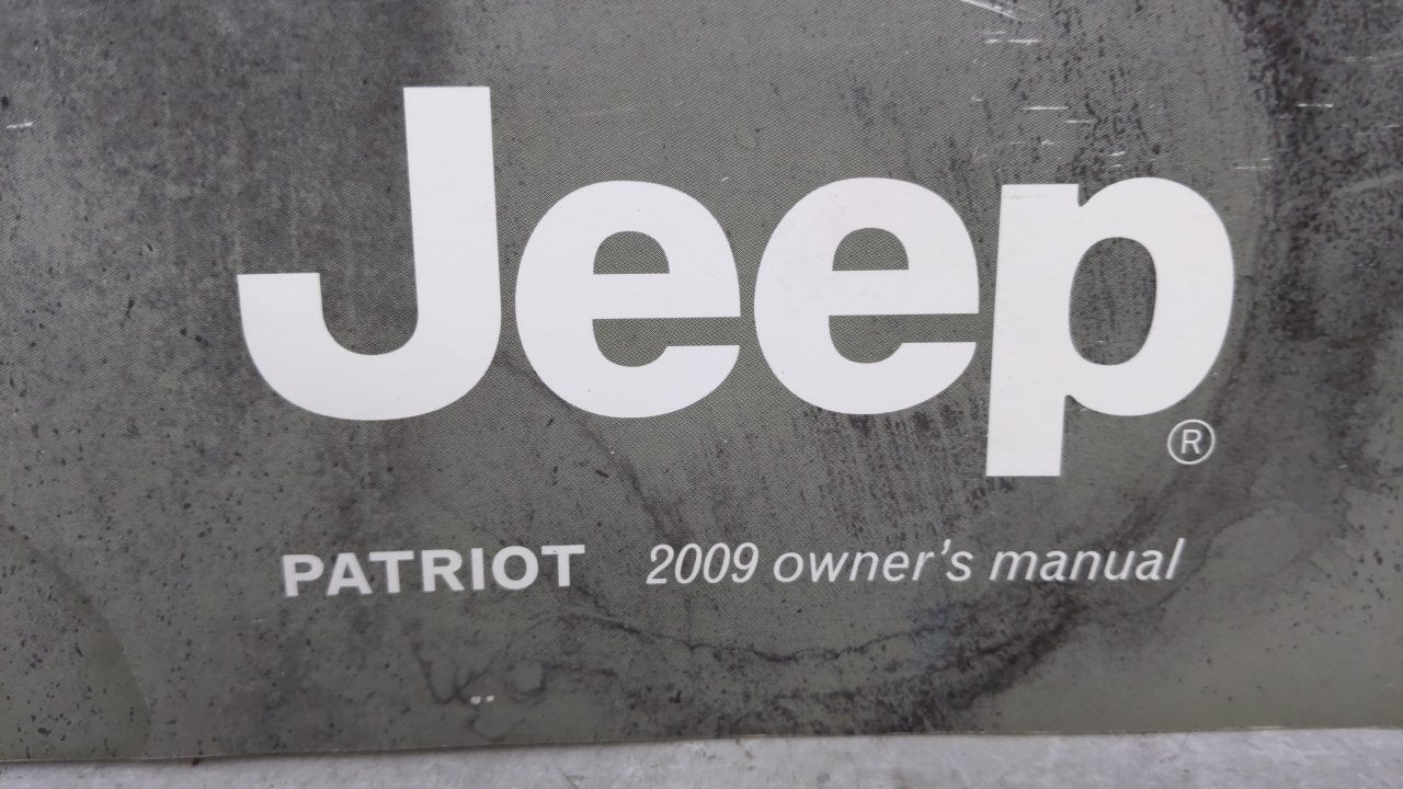 2009 Jeep Patriot Owners Manual Book Guide OEM Used Auto Parts - Oemusedautoparts1.com