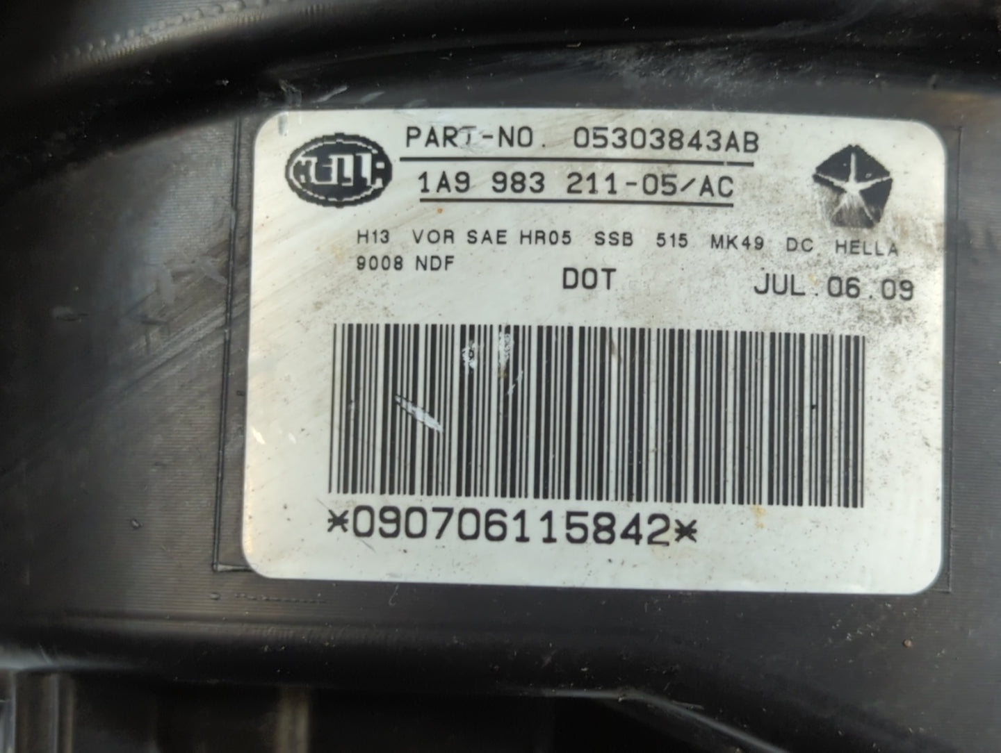 2007-2017 Jeep Patriot Driver Left Oem Head Light Headlight Lamp - Oemusedautoparts1.com