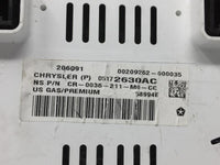 2009 Jeep Wrangler Instrument Cluster Speedometer Gauges P/N:74,260 MI. PN:05172630AC Fits OEM Used Auto Parts - Oemusedauto