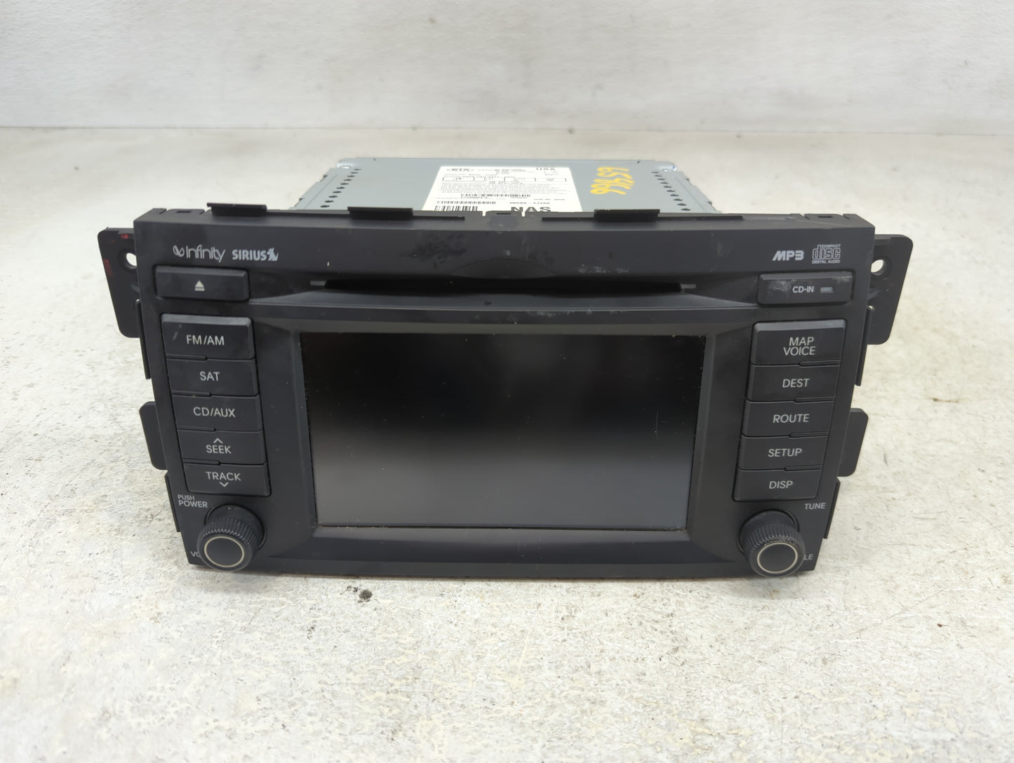 2009-2011 Kia Borrego Radio AM FM Cd Player Receiver Replacement P/N:96560-2J200 Fits Fits 2009 2010 2011 OEM Used Auto Part