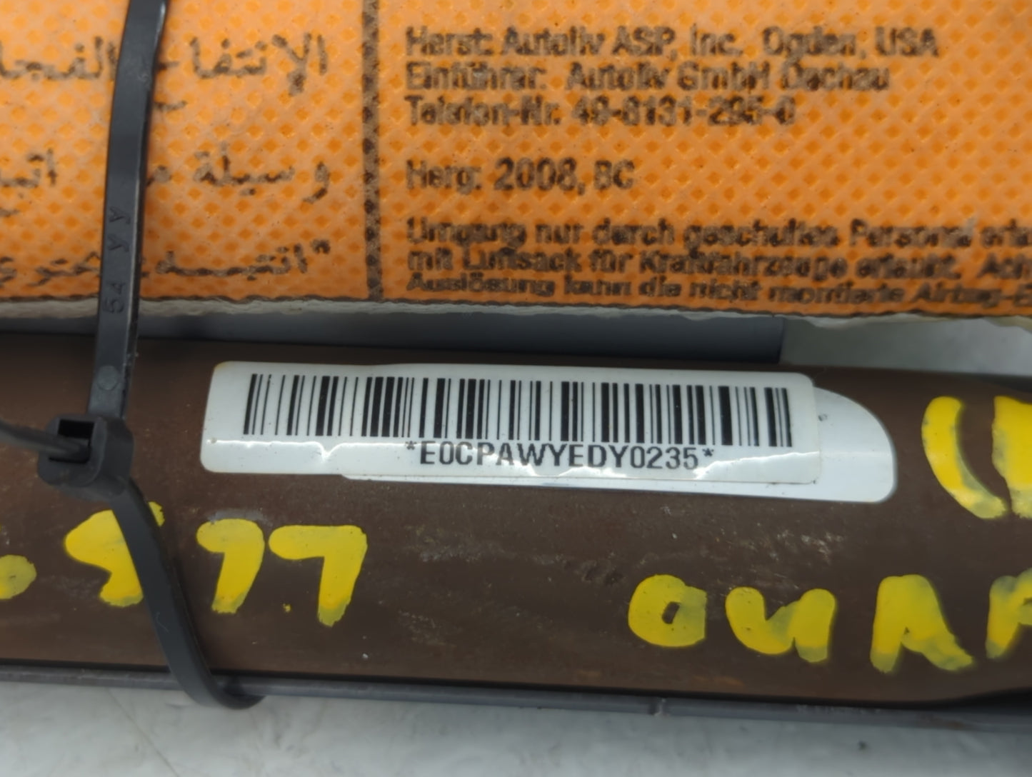 2006-2010 Kia Optima Air Bag Rear Right Passenger Door - Oemusedautoparts1.com