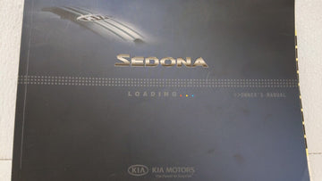 2009 Kia Sedona Owners Manual Book Guide OEM Used Auto Parts - Oemusedautoparts1.com