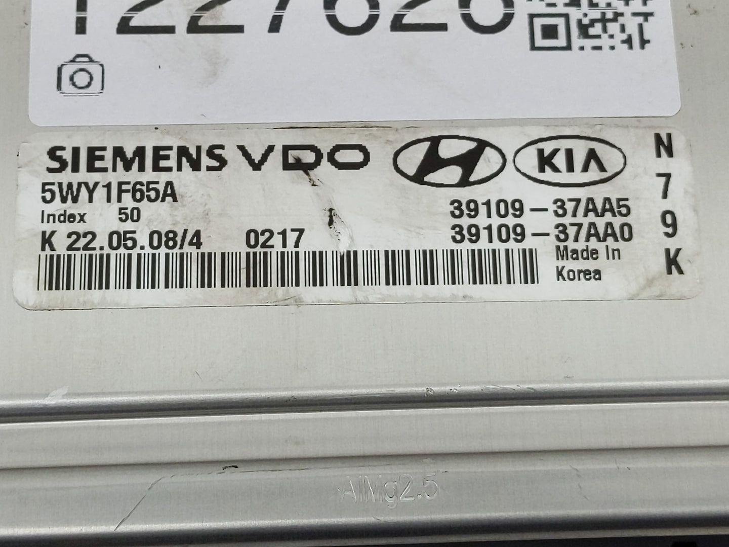 2007-2008 Kia Sportage PCM Engine Control Computer ECU ECM PCU OEM P/N:5WY1F65A 39109-37AA0, 39109-37AA5 Fits Fits 2007 2008