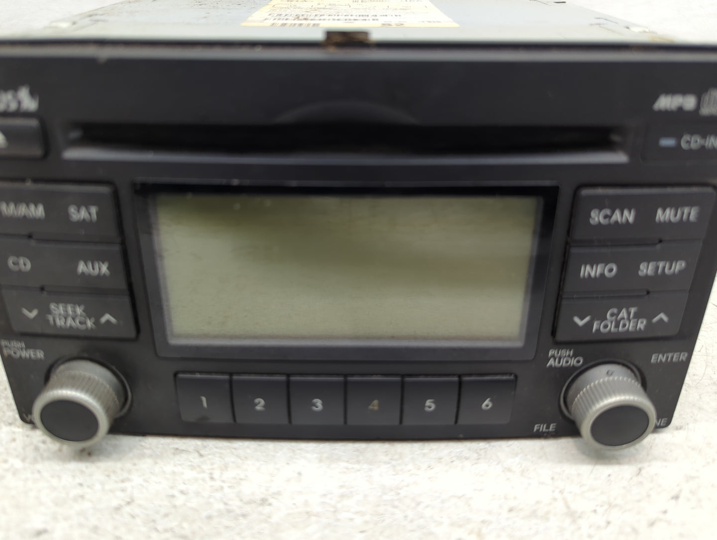2005-2010 Kia Sportage Radio AM FM Cd Player Receiver Replacement P/N:96160-1F610 Fits Fits 2005 2006 2007 2008 2009 2010 OE