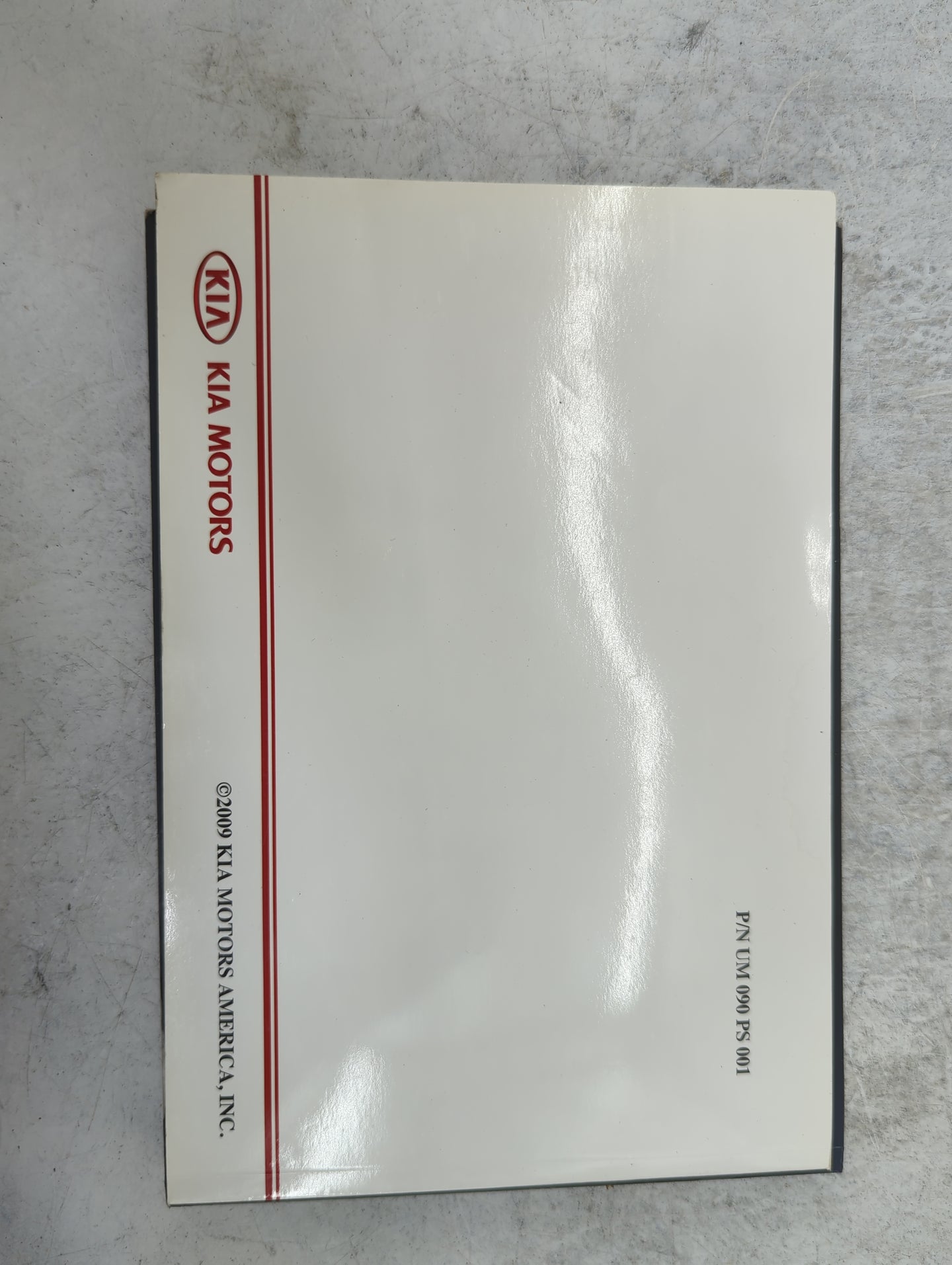 2009 Kia Sportage Owners Manual Book Guide P/N:UM090PS001 UL090PS013 OEM Used Auto Parts - Oemusedautoparts1.com