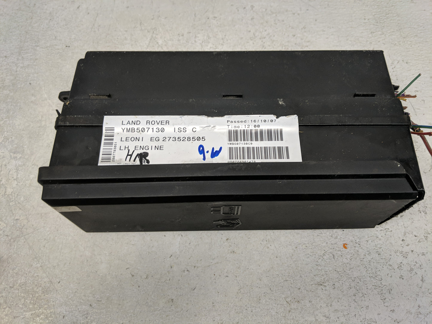 2007-2009 Land Rover Range Rover Sport Fusebox Fuse Box Panel Relay Module P/N:YPP500080 Fits Fits 2007 2008 2009 OEM Used A