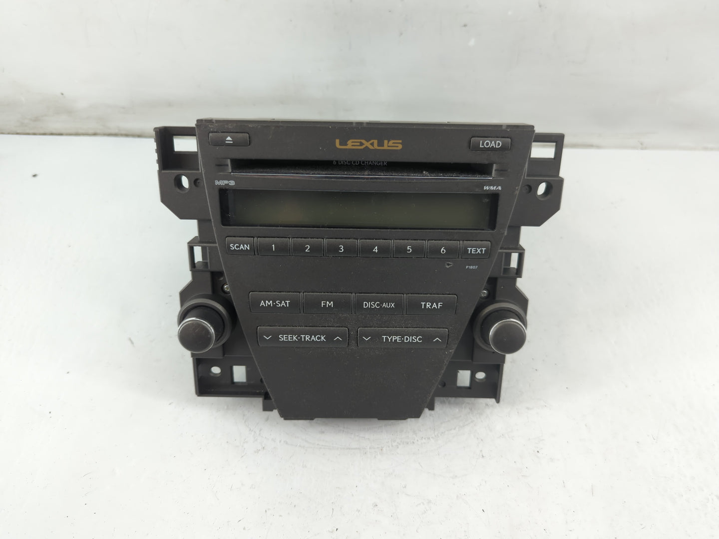 2007-2009 Lexus Es350 Radio AM FM Cd Player Receiver Replacement P/N:86120-33720 Fits Fits 2007 2008 2009 OEM Used Auto Part