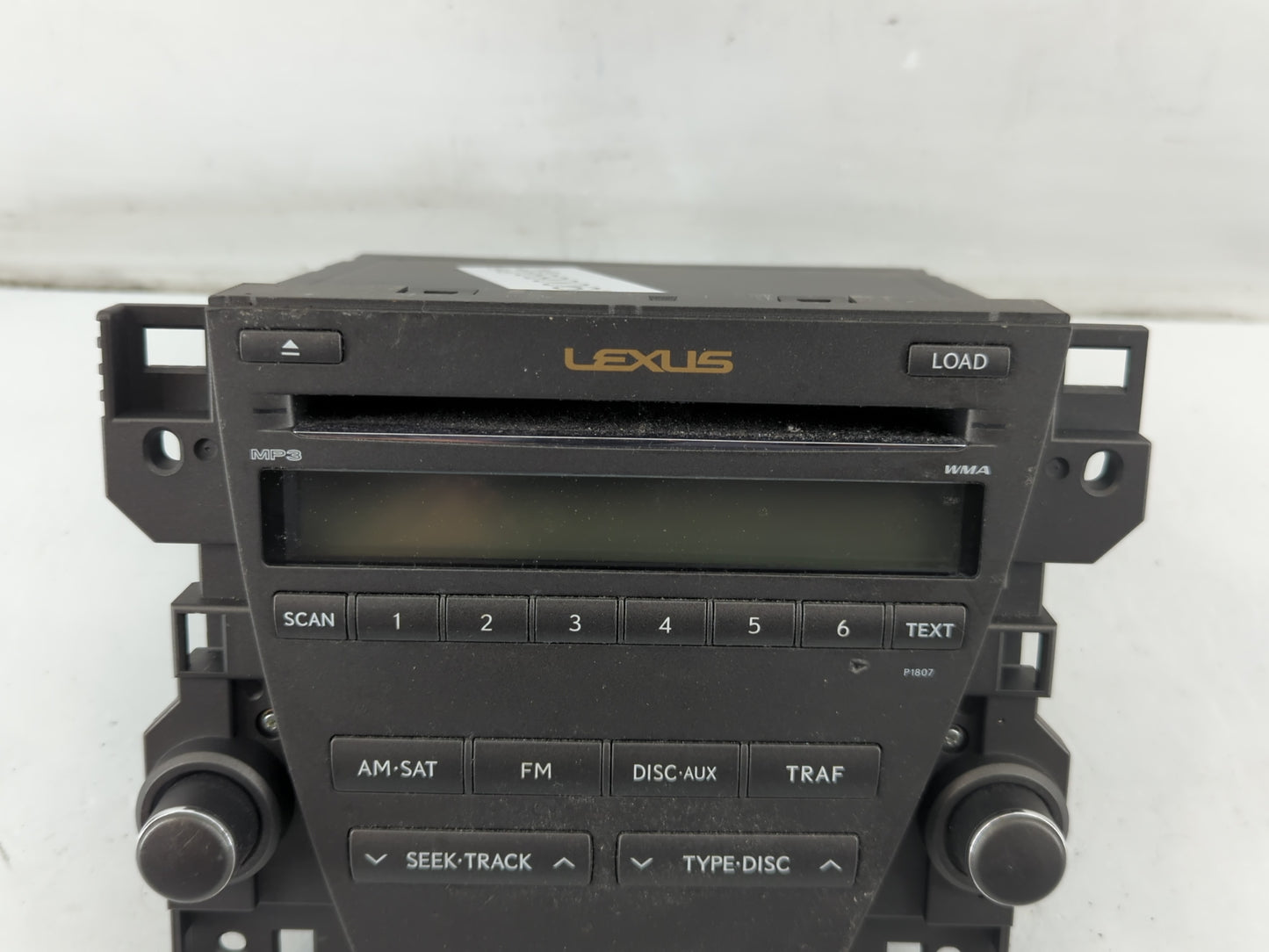 2007-2009 Lexus Es350 Radio AM FM Cd Player Receiver Replacement P/N:86120-33720 Fits Fits 2007 2008 2009 OEM Used Auto Part