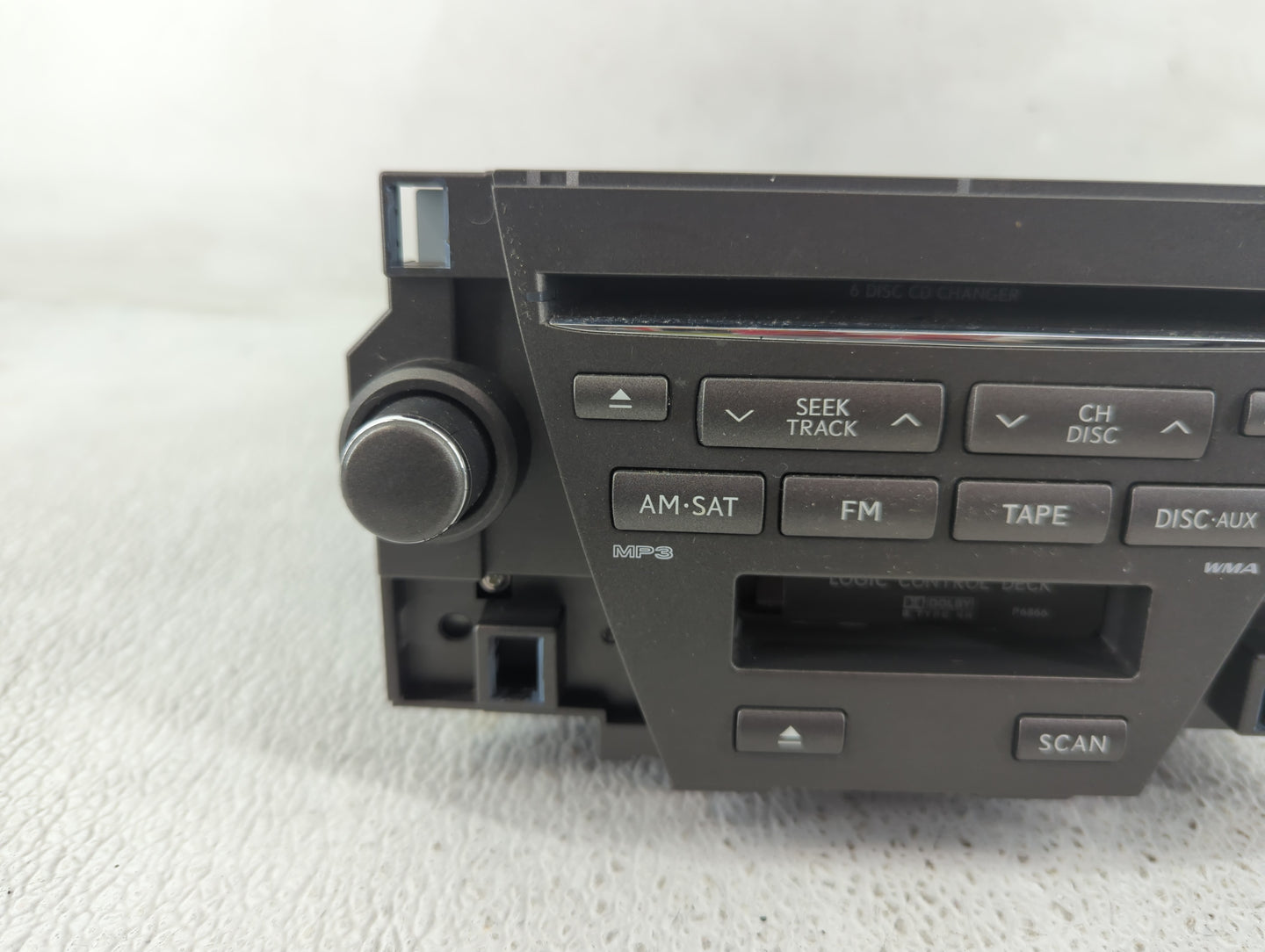 2007-2009 Lexus Es350 Radio AM FM Cd Player Receiver Replacement P/N:86120-33730 Fits Fits 2007 2008 2009 OEM Used Auto Part