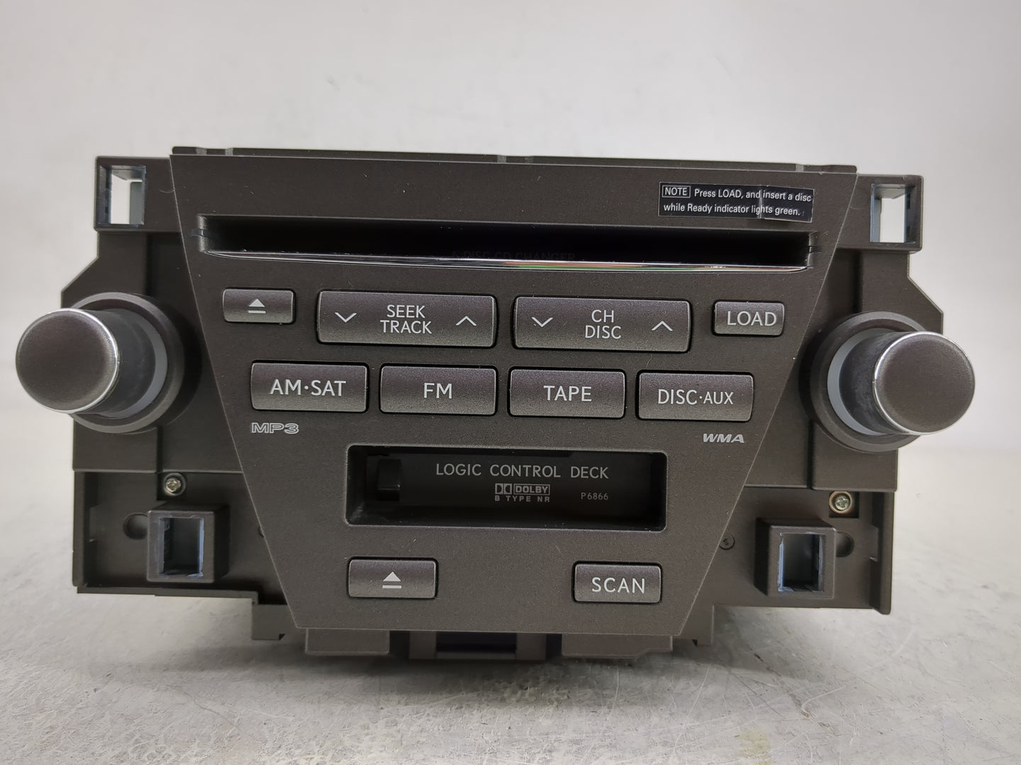 2007-2009 Lexus Es350 Radio AM FM Cd Player Receiver Replacement P/N:86120-33730-2 Fits Fits 2007 2008 2009 OEM Used Auto Pa