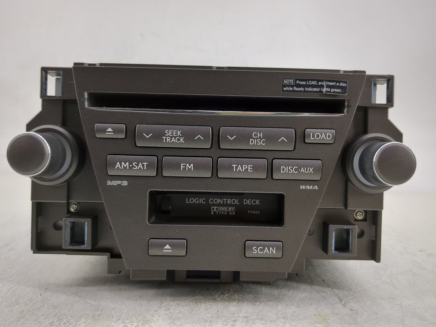 2007-2009 Lexus Es350 Radio AM FM Cd Player Receiver Replacement P/N:86120-33730-2 Fits Fits 2007 2008 2009 OEM Used Auto Pa