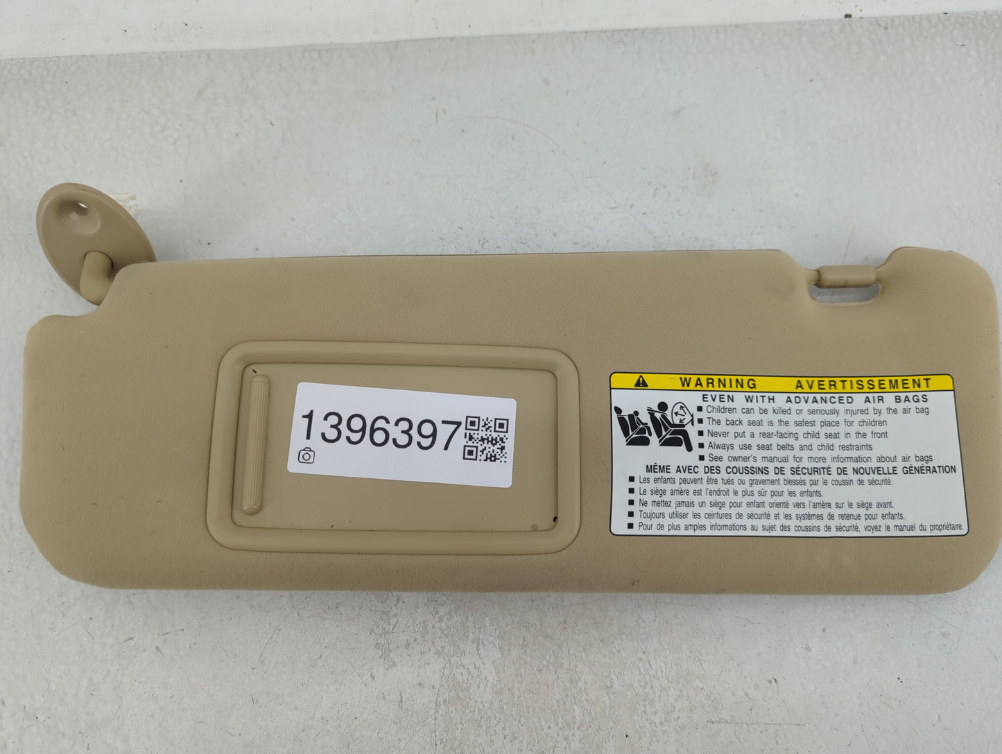 2007-2009 Lexus Es350 Sun Visor Shade Replacement Passenger Right Mirror Fits Fits 2007 2008 2009 OEM Used Auto Parts - Oemu